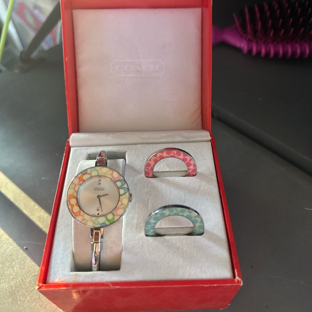 Coach Women's Colorful Interchangeable Watch Set